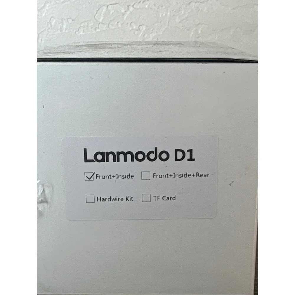 Lanmodo D1 3 Channel 4K Dash Camera WiFi Built-in GPS Night Vision Front Inside - Picture 3 of 3
